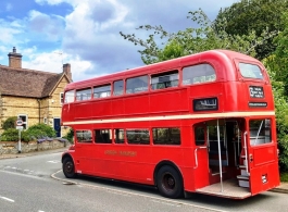 London bus for wedding hire in Rugby